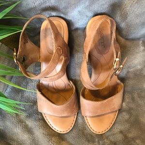born sandals / shoes - leather - 8 W - authentic